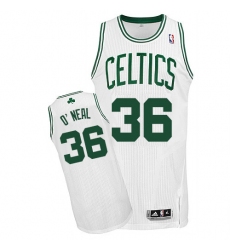 Youth Adidas Boston Celtics #36 Shaquille O'Neal Authentic White Home NBA Jersey