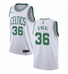 Youth Nike Boston Celtics #36 Shaquille O'Neal Authentic White NBA Jersey - Association Edition