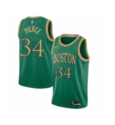 Women's Boston Celtics #34 Paul Pierce Swingman Green Basketball Jersey - 2019 20 City Edition