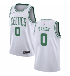 Men's Nike Boston Celtics #0 Robert Parish Authentic White NBA Jersey - Association Edition