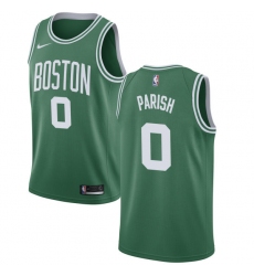 Men's Nike Boston Celtics #0 Robert Parish Swingman Green(White No.) Road NBA Jersey - Icon Edition