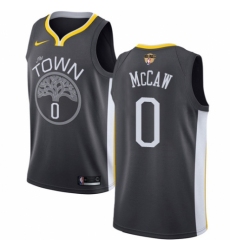 Men's Nike Golden State Warriors #0 Patrick McCaw Swingman Black Alternate 2018 NBA Finals Bound NBA Jersey - Statement Edition
