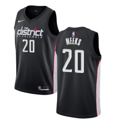 Women's Nike Washington Wizards #20 Jodie Meeks Swingman Black NBA Jersey - City Edition