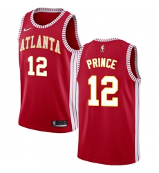 Youth Nike Atlanta Hawks #12 Taurean Prince Authentic Red NBA Jersey Statement Edition