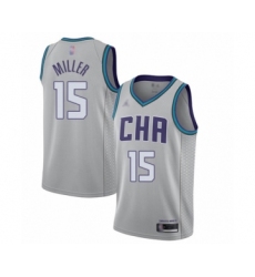 Women's Jordan Charlotte Hornets #15 Percy Miller Swingman Gray Basketball Jersey - 2019 20 City Edition