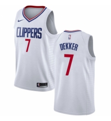 Women's Nike Los Angeles Clippers #7 Sam Dekker Swingman White NBA Jersey - Association Edition