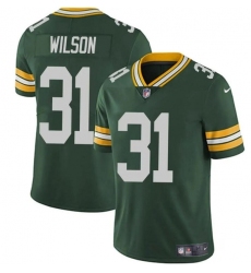 Men's Green Bay Packers #31 Emanuel Wilson Green Vapor Limited Football Stitched Jersey