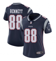 Women's Nike New England Patriots #88 Martellus Bennett Navy Blue Team Color Vapor Untouchable Limited Player NFL Jersey