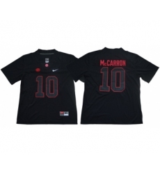 Crimson Tide #10 AJ McCarron Blackout Limited Stitched NCAA Jersey