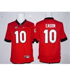 Georgia Bulldogs 10 Jacob Eason Red Youth College Jersey