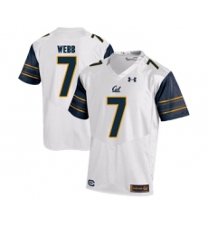 California Golden Bears 7 Davis Webb White College Football Jersey