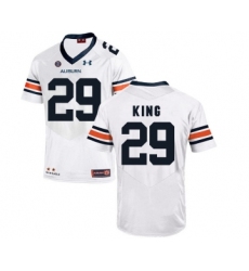 Auburn Tigers 29 Brandon King White College Football Jersey