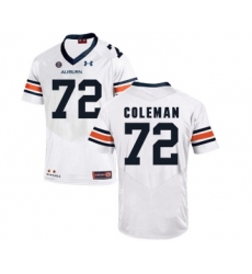 Auburn Tigers 72 Shon Coleman White College Football Jersey