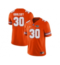 Florida Gators 30 DeAndre Goolsby Orange College Football Jersey