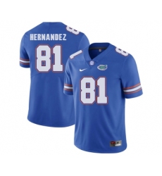 Florida Gators 81 Aaron Hernandez Blue College Football Jersey