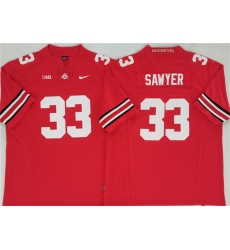 Men's Ohio State Buckeyes #33 Jack Sawyer Red 2025 F.U.S.E. Limited Stitched Jersey
