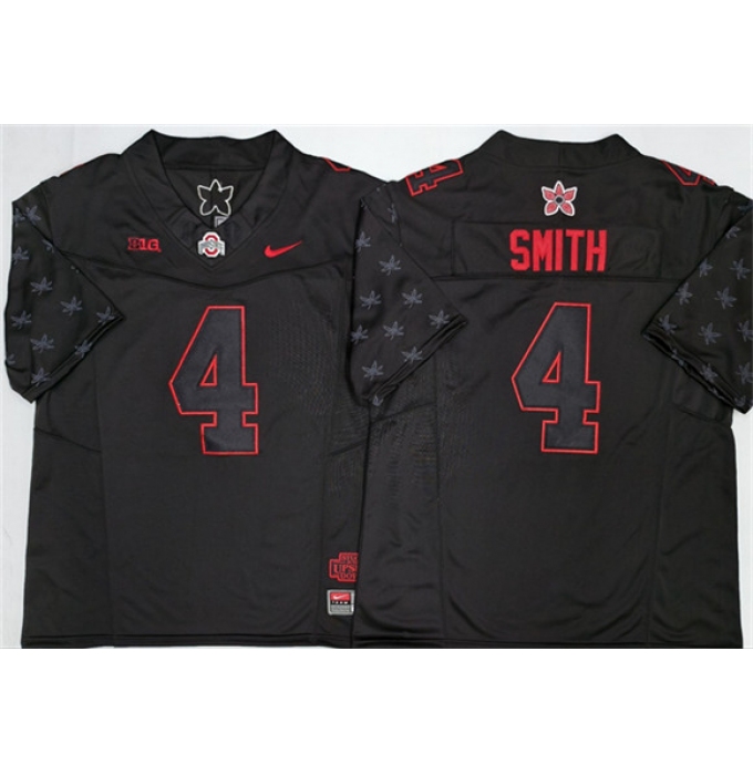 Men's Ohio State Buckeyes #4 Jeremiah Smith Black 2025 F.U.S.E. Limited Stitched Jersey