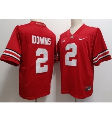 Men's Ohio State Buckeyes Caleb Downs #2 Red F U S E Stitched NCAA Football Jersey