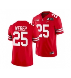 Men's Ohio State Buckeyes Mike Weber Sugar Bowl Jersey Scarlet Playoff Home