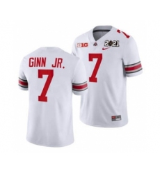 Men's Ohio State Buckeyes Ted Ginn Jr. Sugar Bowl Jersey White Playoff Away