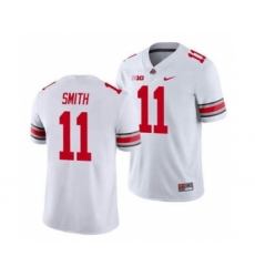 Men's Ohio State Buckeyes Tyreke Smith 11 White Game Football Jersey