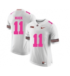 Ohio State Buckeyes 11 Austin Mack White 2018 Breast Cancer Awareness College Football Jersey