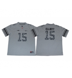 Ohio State Buckeyes 15 Ezekiel Elliott Gray Shadow College Football Jersey