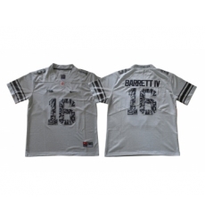 Ohio State Buckeyes 16 J.T. Barrett IV Gray College Football Jersey