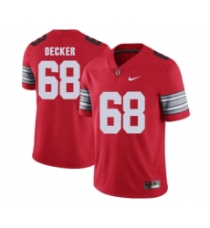 Ohio State Buckeyes 68 Taylor Decker Red 2018 Spring Game College Football Limited Jersey