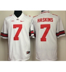 Ohio State Buckeyes 7 Dwayne Haskins White College Football Jersey