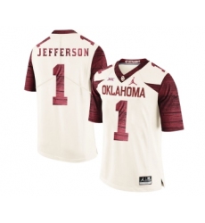 Oklahoma Sooners 1 Tony Jefferson White 47 Game Winning Streak College Football Jersey