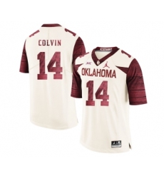 Oklahoma Sooners 14 Aaron Colvin White 47 Game Winning Streak College Football Jersey