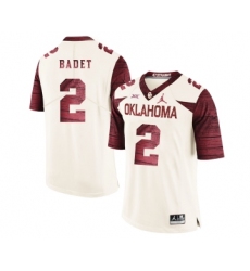 Oklahoma Sooners 2 Jeff Badet White 47 Game Winning Streak College Football Jersey