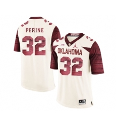 Oklahoma Sooners 32 Samaje Perine White 47 Game Winning Streak College Football Jersey