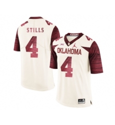 Oklahoma Sooners 4 Kenny Stills White 47 Game Winning Streak College Football Jersey