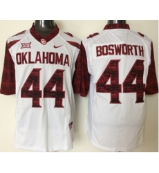 Oklahoma Sooners 44 Brian Bosworth White College Football Jersey