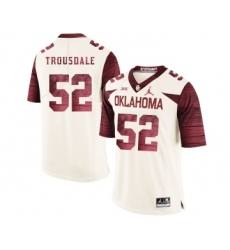 Oklahoma Sooners 52 Beau Trousdale White 47 Game Winning Streak College Football Jersey