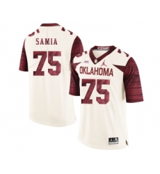 Oklahoma Sooners 75 Dru Samia White 47 Game Winning Streak College Football Jersey