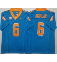 Men's Tennessee Volunteers #6 Joey Aguilar Blue FUSE College Football Jersey