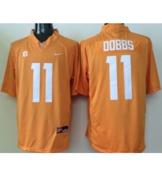 Tennessee Volunteers 11 Joshua Dobbs Orange College Football Jersey