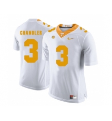 Tennessee Volunteers 3 White Ty Chandler White College Football Jersey