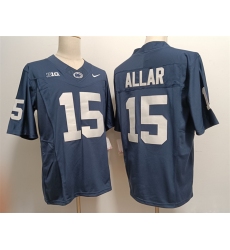 Men's Penn State Nittany Lions #15 Drew Allar Navy Stitched Jersey