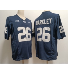 Men's Penn State Nittany Lions #26 Saquon Barkley Navy cStitched Jersey