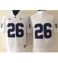 Penn State Nittany Lions 26 Saquon Barkley White College Football Jersey