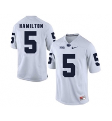 Penn State Nittany Lions 5 DaeSean Hamilton White College Football Jersey