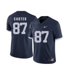 Penn State Nittany Lions 87 Kyle Carter Navy College Football Jersey