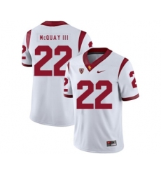 USC Trojans 22 Leon McQuay III White College Football Jersey