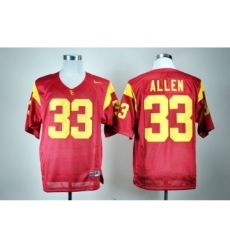 USC Trojans 33 Allen Red Jerseys