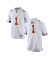 Texas Longhorns 1 John Burt White Nike College Jersey