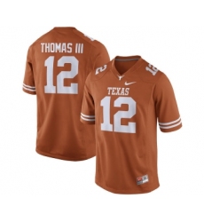 Texas Longhorns 12 Earl Thomas III Orange Nike College Jersey